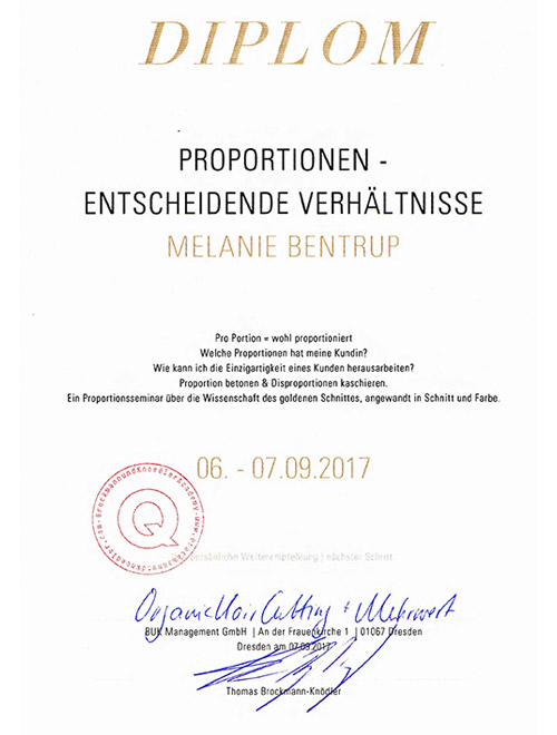 Diplom Proportionen - entscheidene Verhältnisse von Melanie Bentrup